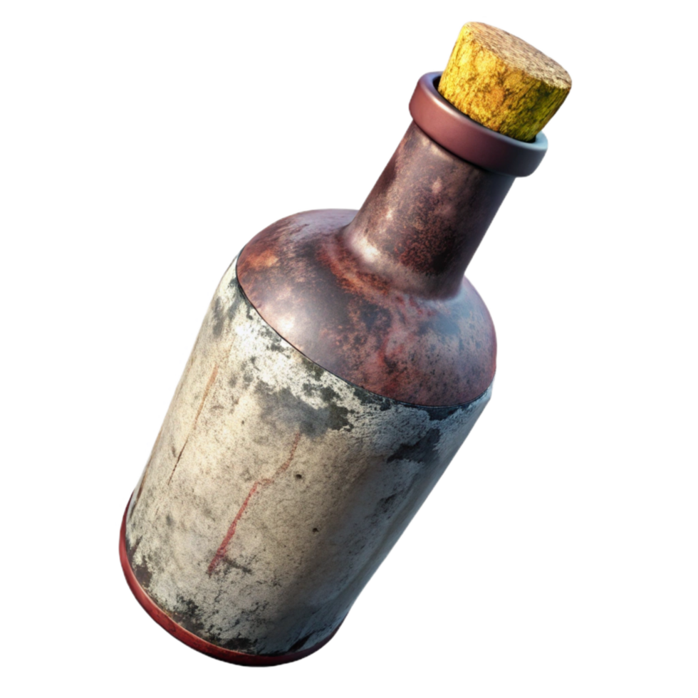 stunning abstract Wine Bottle with Cork Red Wine Isolated 4K png