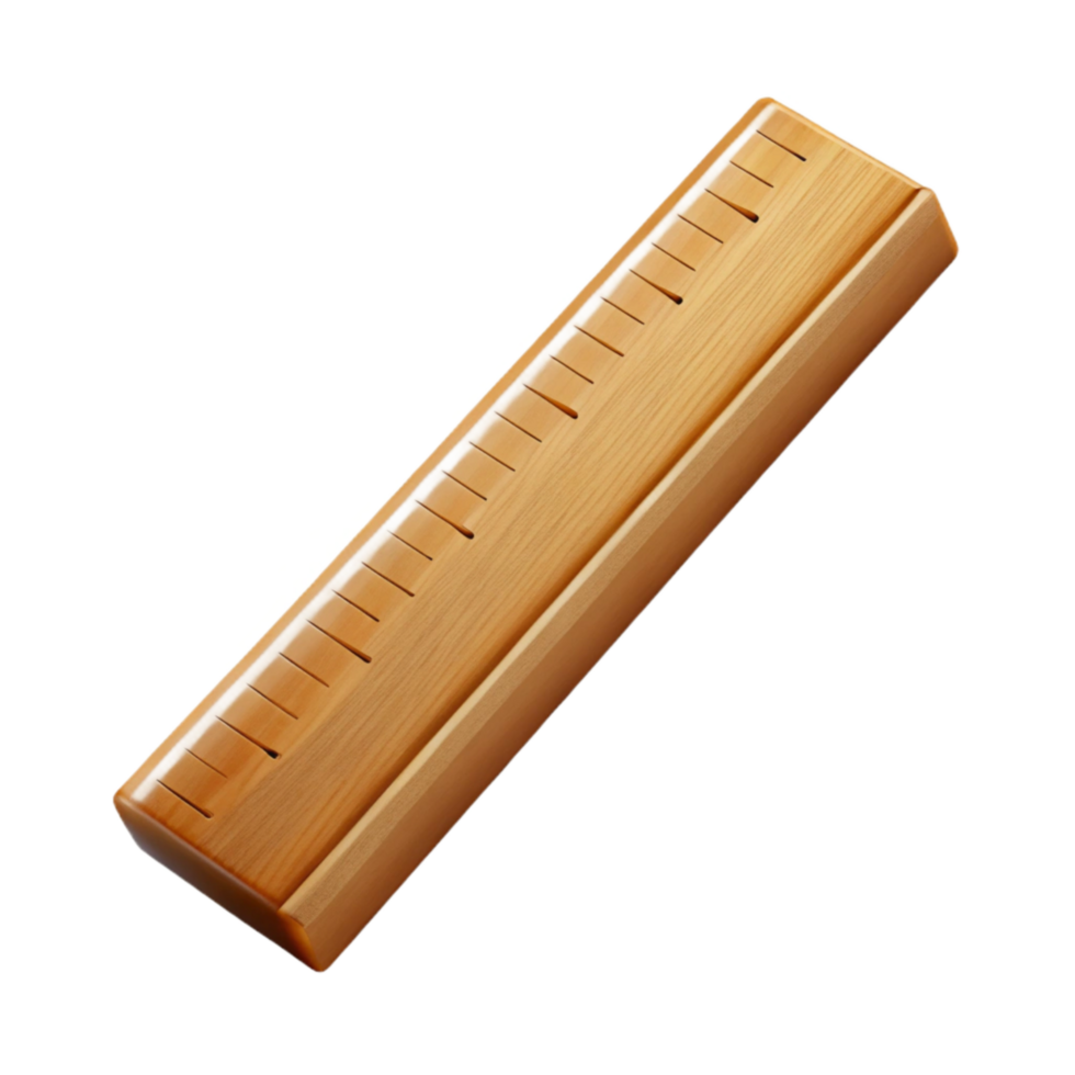 beautiful contemporary Wooden Ruler cm Isolated on Transparent Background genuine png