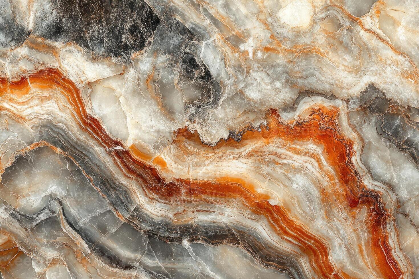 Polished marble surface showing colorful veins and natural pattern photo