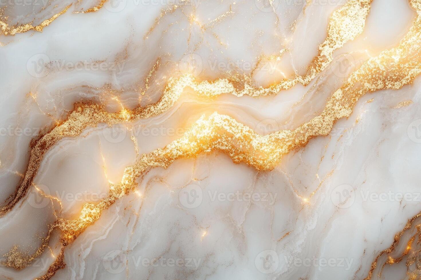 White marble with golden veins creating a luxurious texture.. photo
