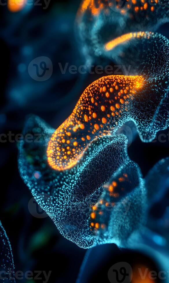 Illuminated microscopic organisms reveal unseen world of aquatic bioluminescence photo