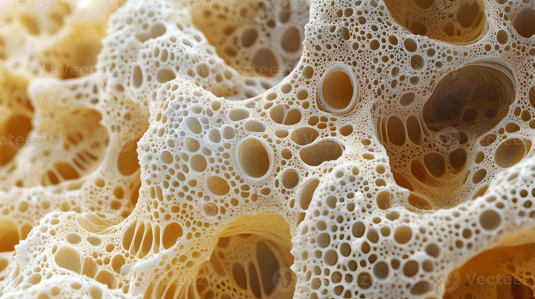 Complex porous structure at high magnification unveils intricate designs and biological inspiration photo