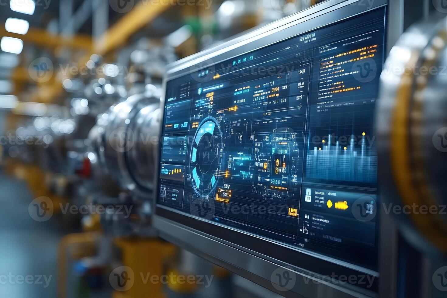 Advanced Technology Interface in Modern Industrial Control System photo