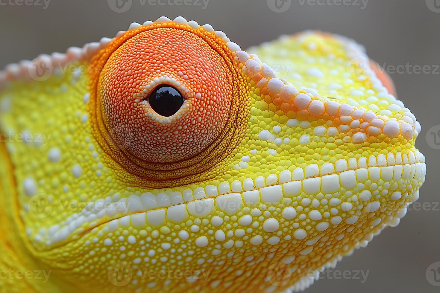 Close-Up of Vibrant Gecko Skin Texture for Educational and Design Use photo