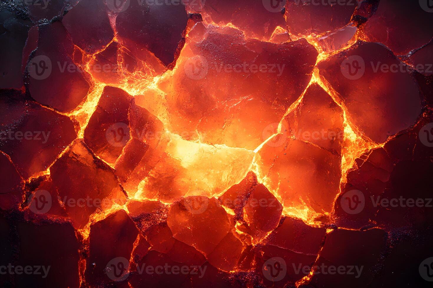Fiery Lava Texture Perfect for Background or Print Design photo