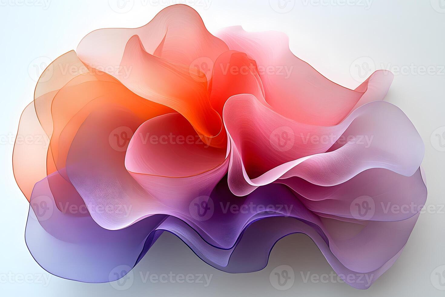 Abstract Gradient Mesh Flower for Artistic Design and Decor photo