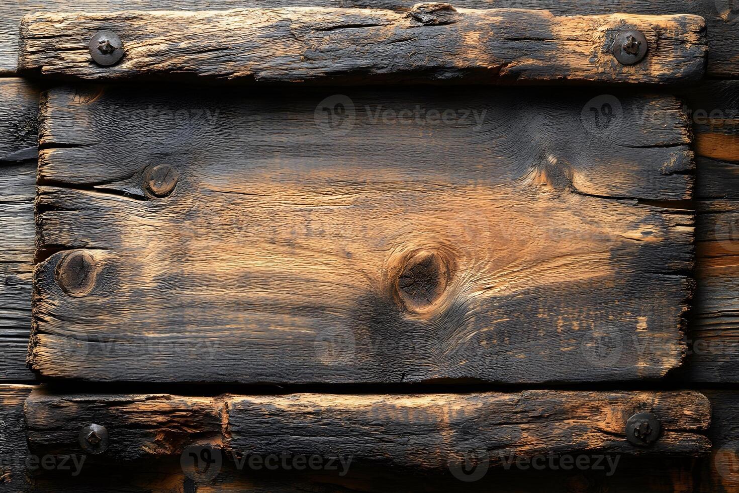Rustic Wooden Plank Texture for Vintage Design or Background Elements photo