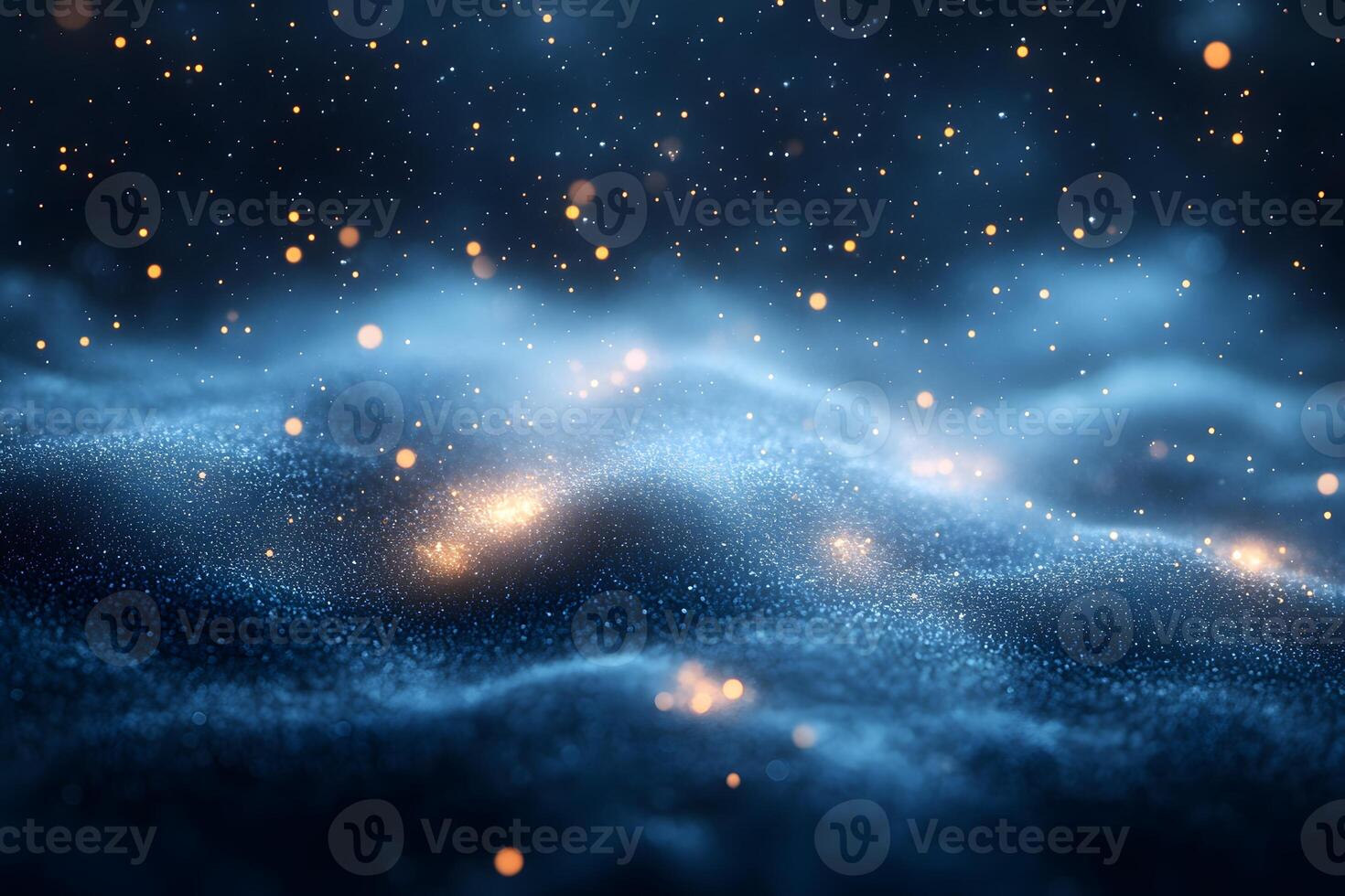 Cosmic Glow and Particle Wave Background for Design Projects photo