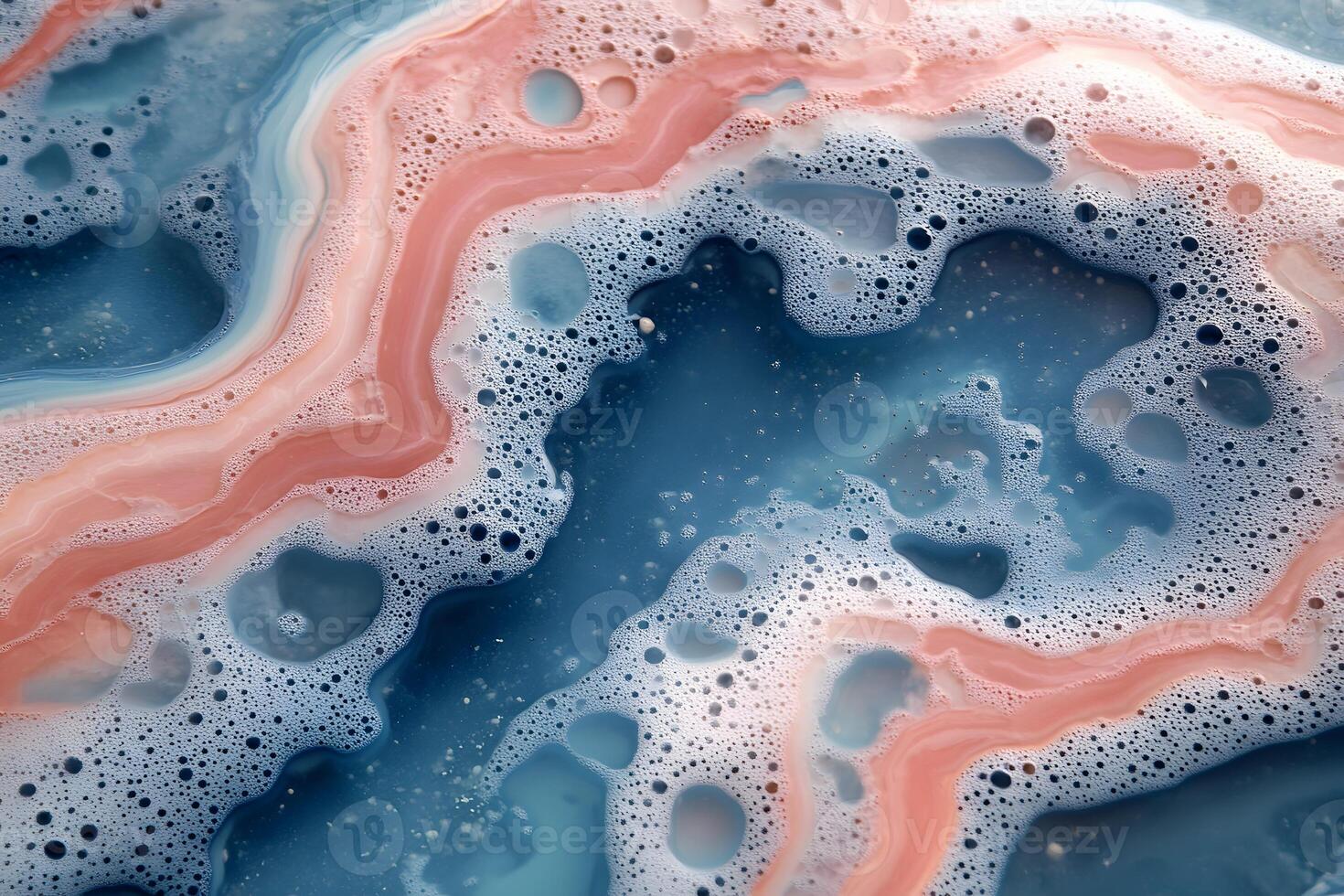 Abstract Fluid Art with Pink and Blue Swirls for Creative Design Projects photo