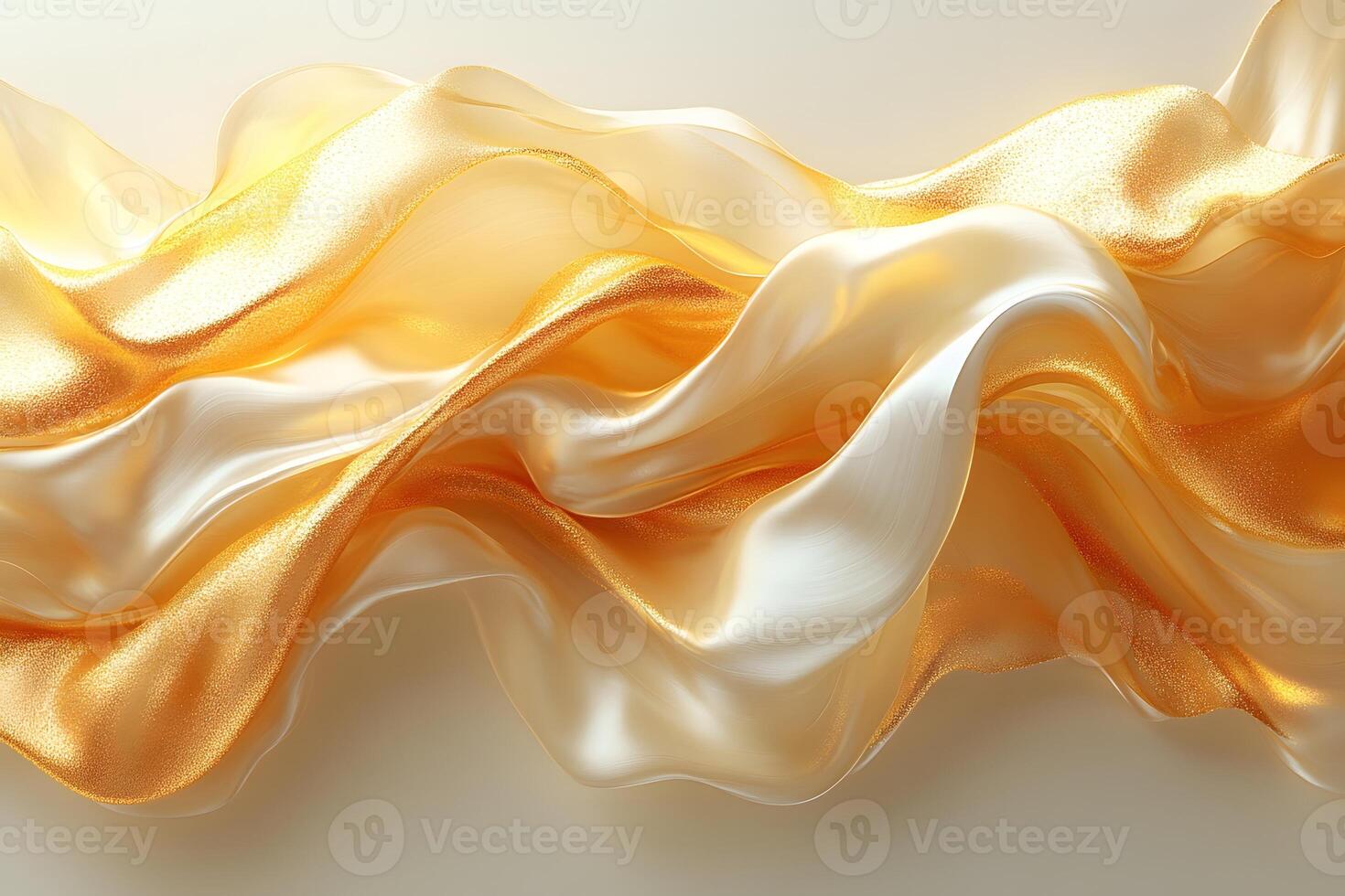 Golden Silk Texture Waves for Elegant and Luxurious Design Concepts photo