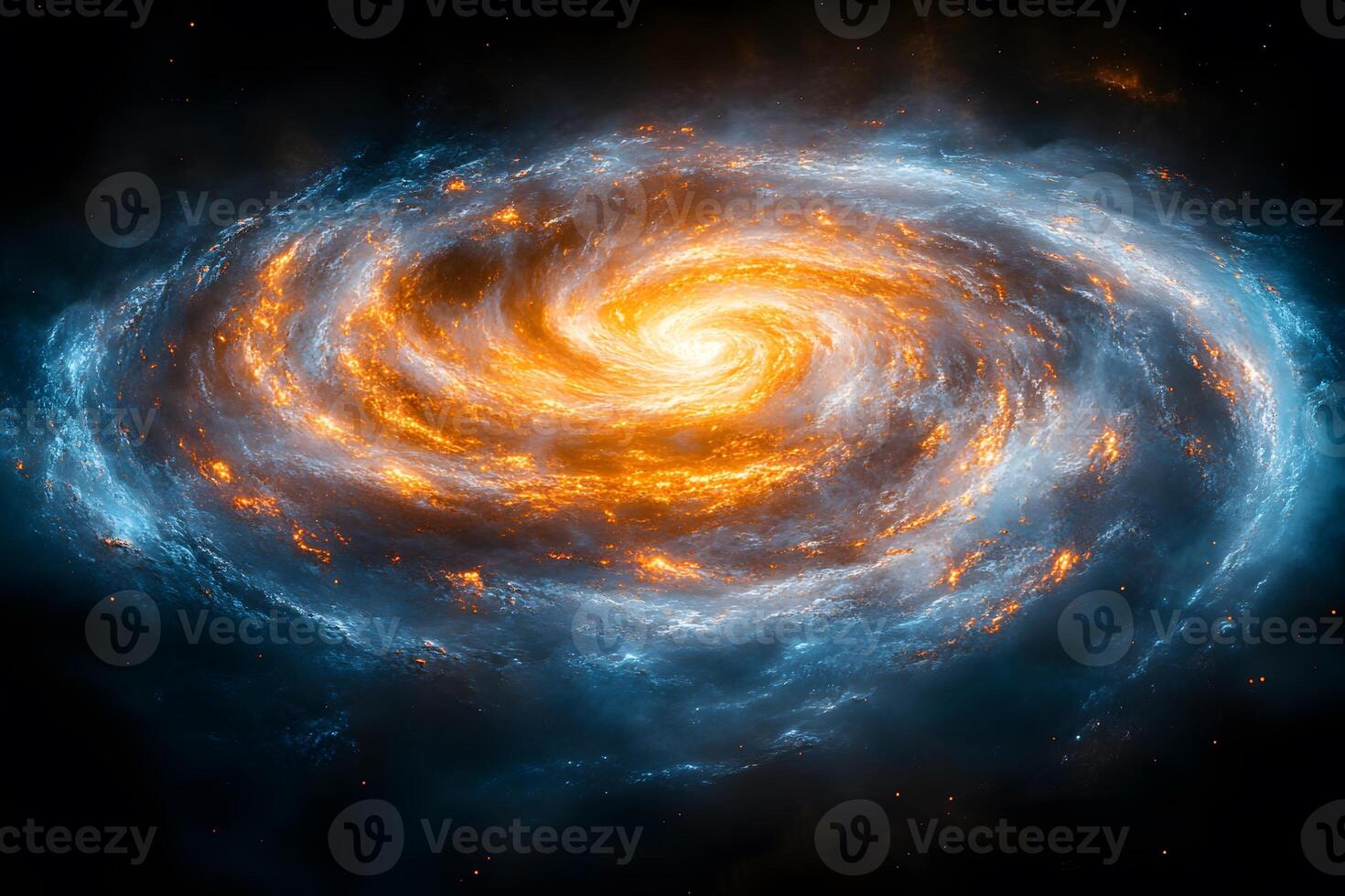 Cosmic Swirl Stunning Spiral Galaxy in Deep Space for Astronomy Posters and Educational Materials photo