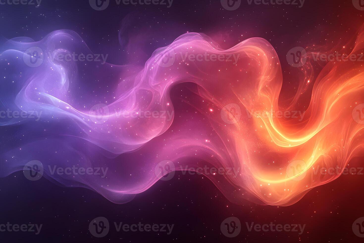 Abstract Cosmic Energy Waves in Vivid Red and Purple for Digital Art and Design photo