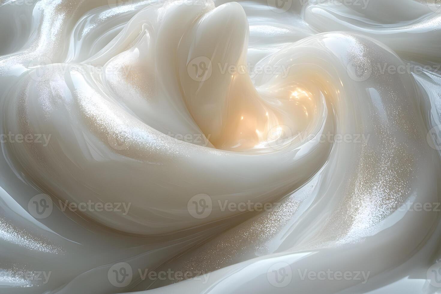 Abstract Creamy Swirl Texture - Smooth Glossy Surface for Design Purposes photo