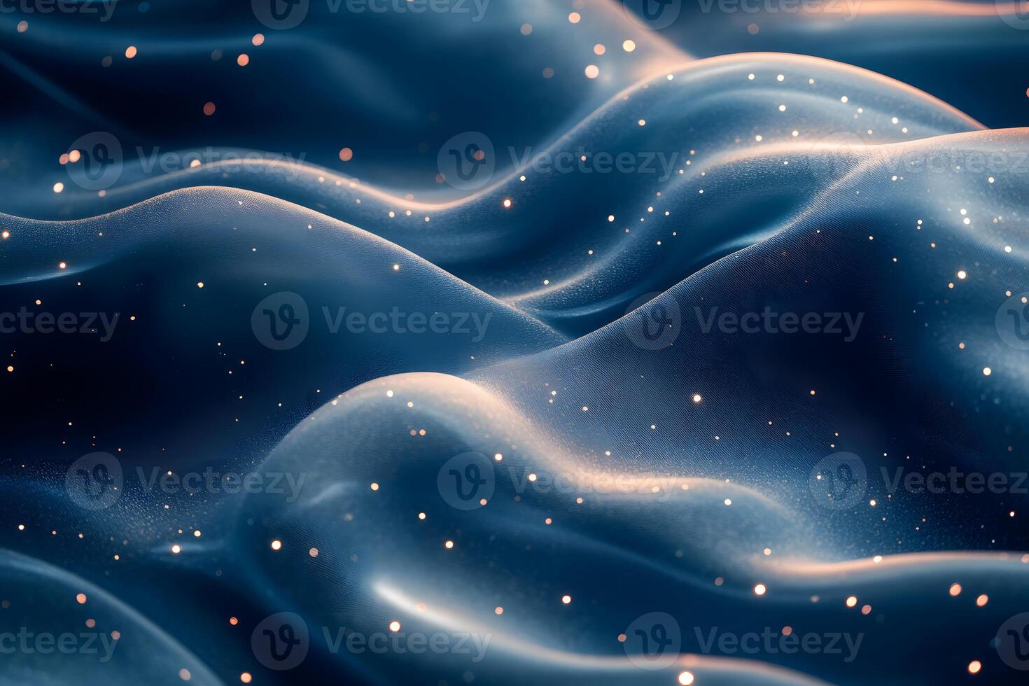Abstract Cosmic Waves with Sparkling Particles for Futuristic Design and Digital Art photo