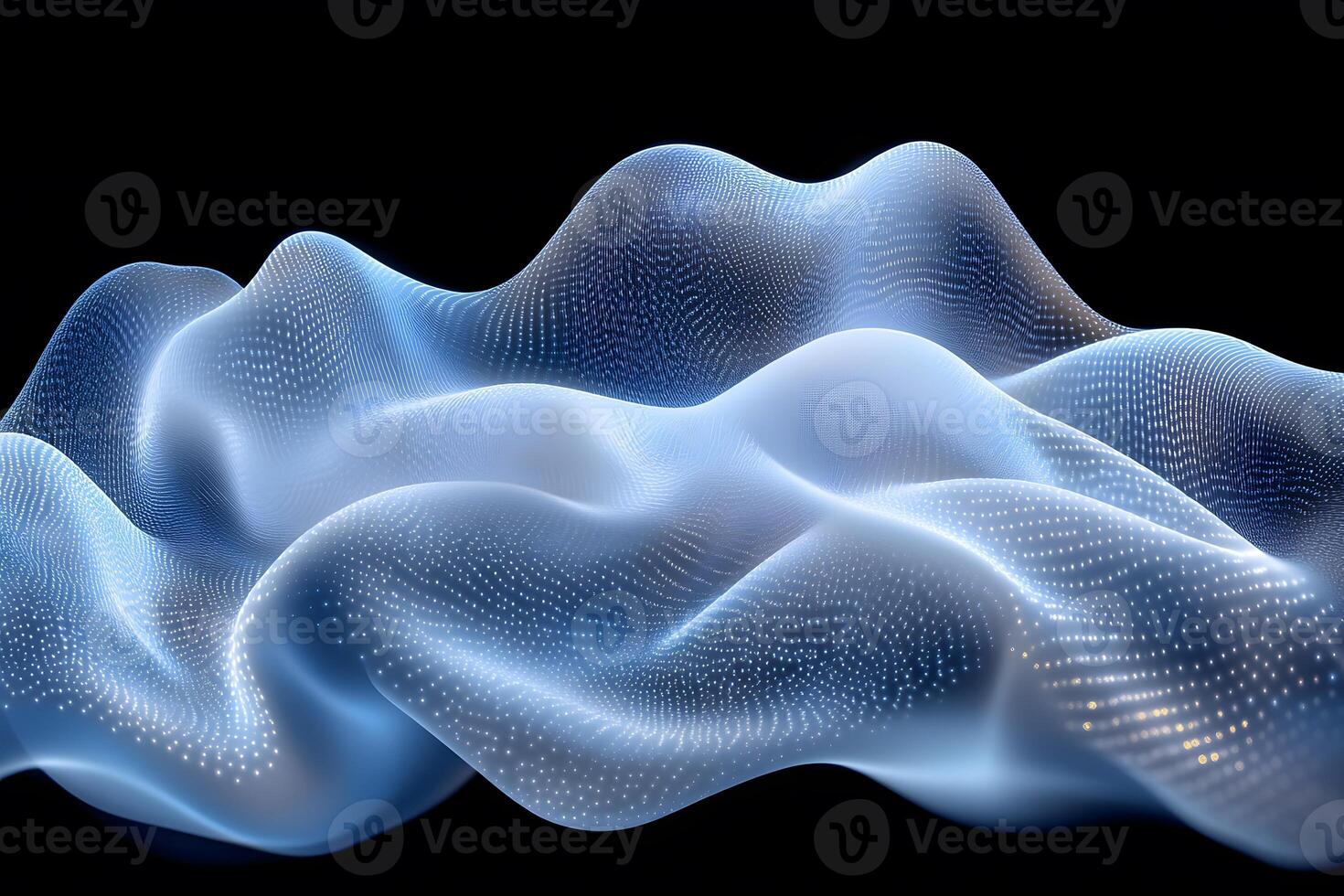 Futuristic Abstract Wave Pattern in Digital Landscape Design photo