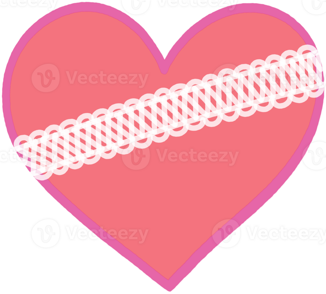 Lovely hearts in the white with sweet tone of pink colors. png