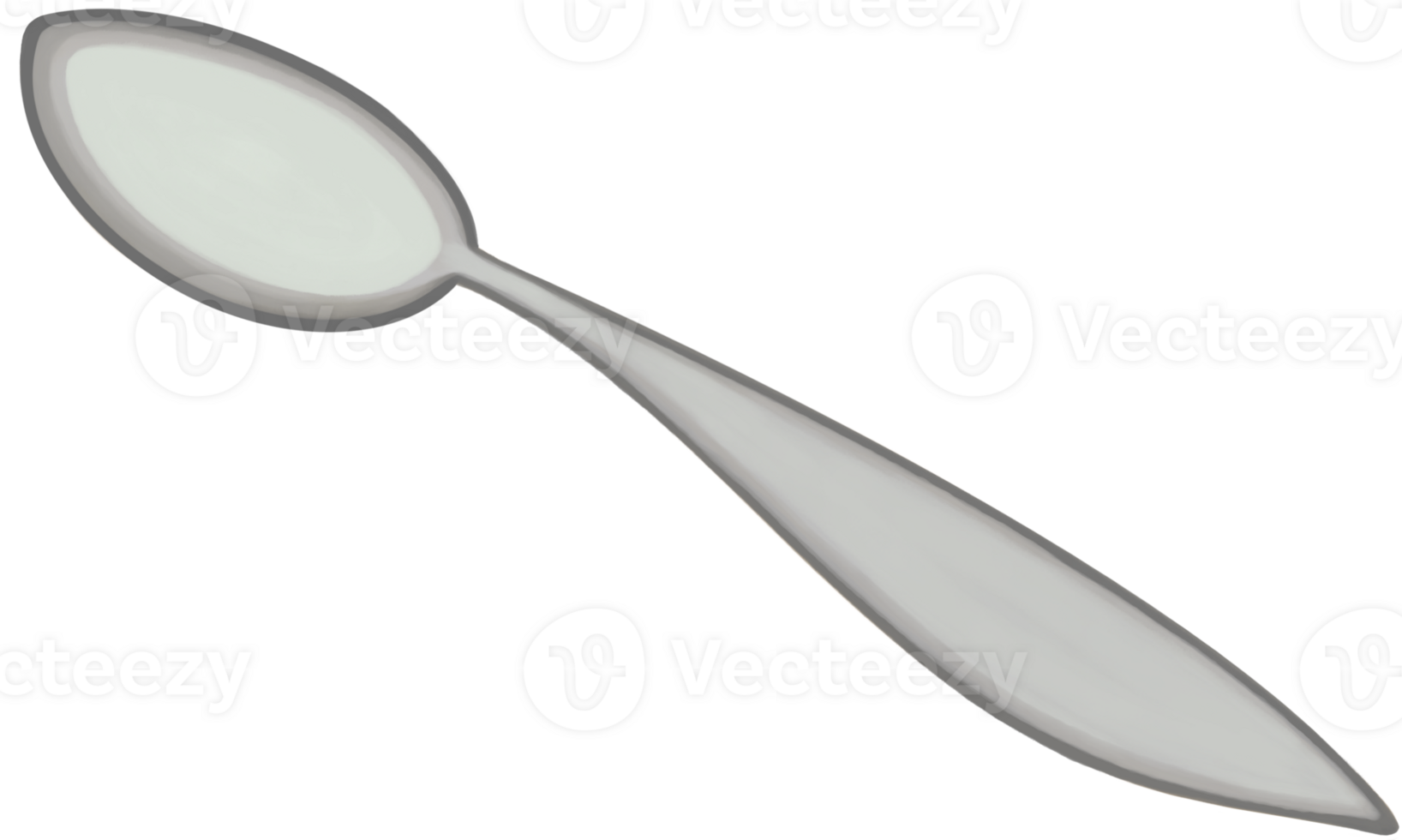 Lovely style and colors of gray tea spoon. png