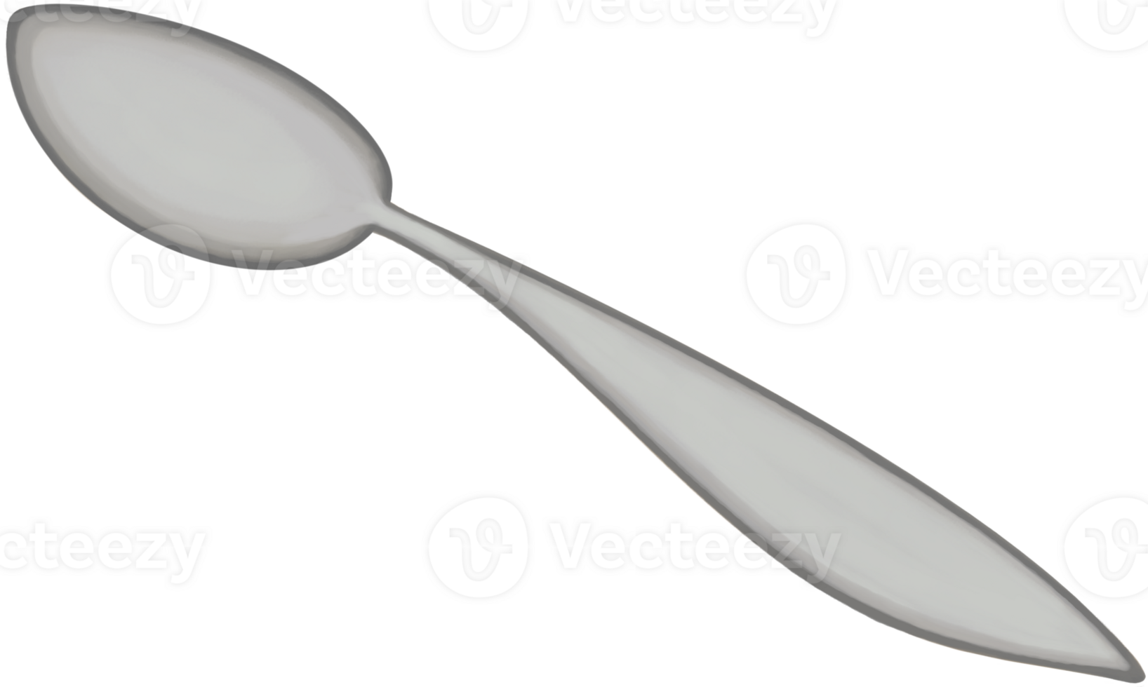 Lovely type and colors of gray tea spoon png