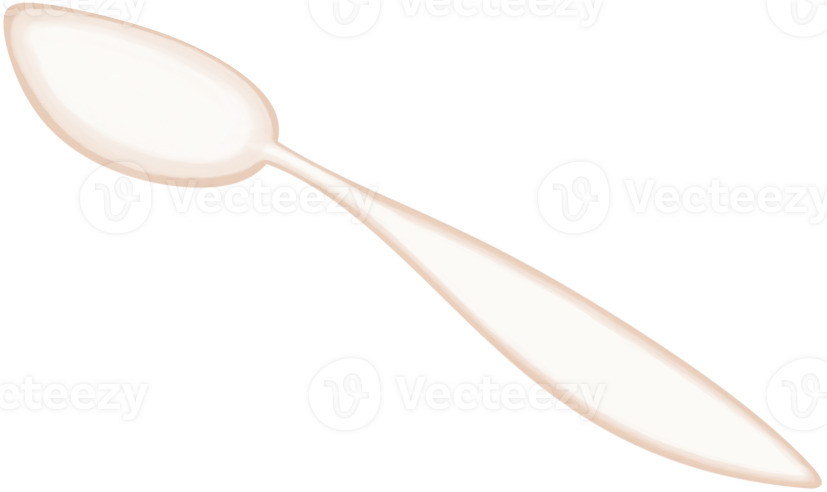 Lovely type and colors of creamy tea spoon png