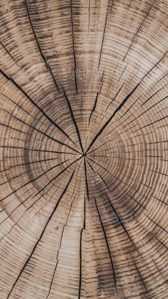 A close up of a tree stump with rings photo