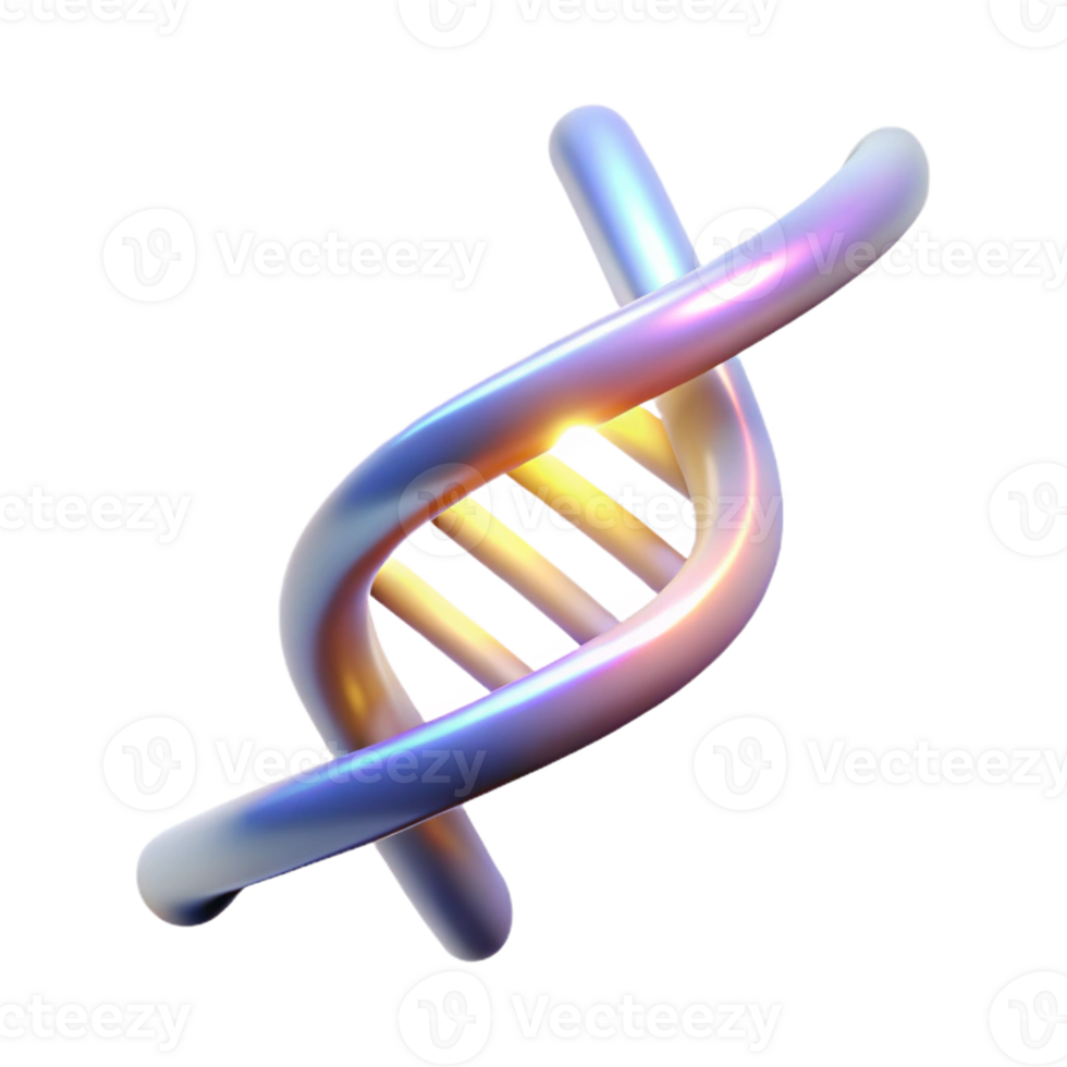 vibrant abstract A DNA strand forming a double helix, glowing with an ethereal light, abstract and minimalist style high resolution png