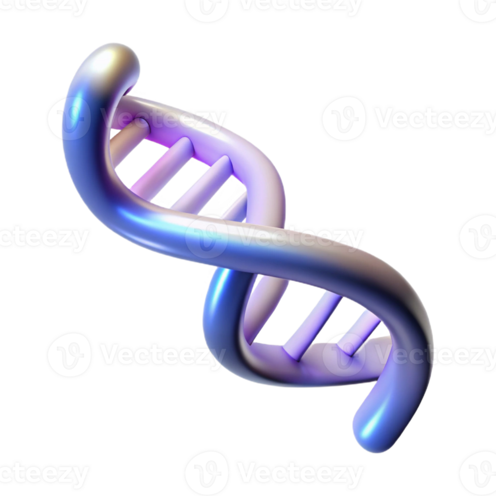 impressive minimalist A DNA strand forming a double helix, glowing with an ethereal light, abstract and minimalist style exclusive png