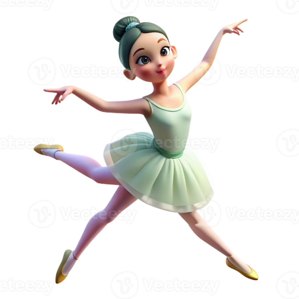 magnificent artistic Portrait of a graceful ballerina in mid-leap, soft spotlighting, impressionistic style detailed png