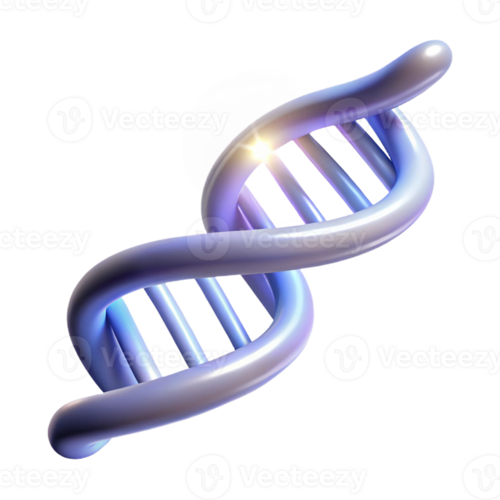 extraordinary traditional A DNA strand forming a double helix, glowing with an ethereal light, abstract and minimalist style high quality png