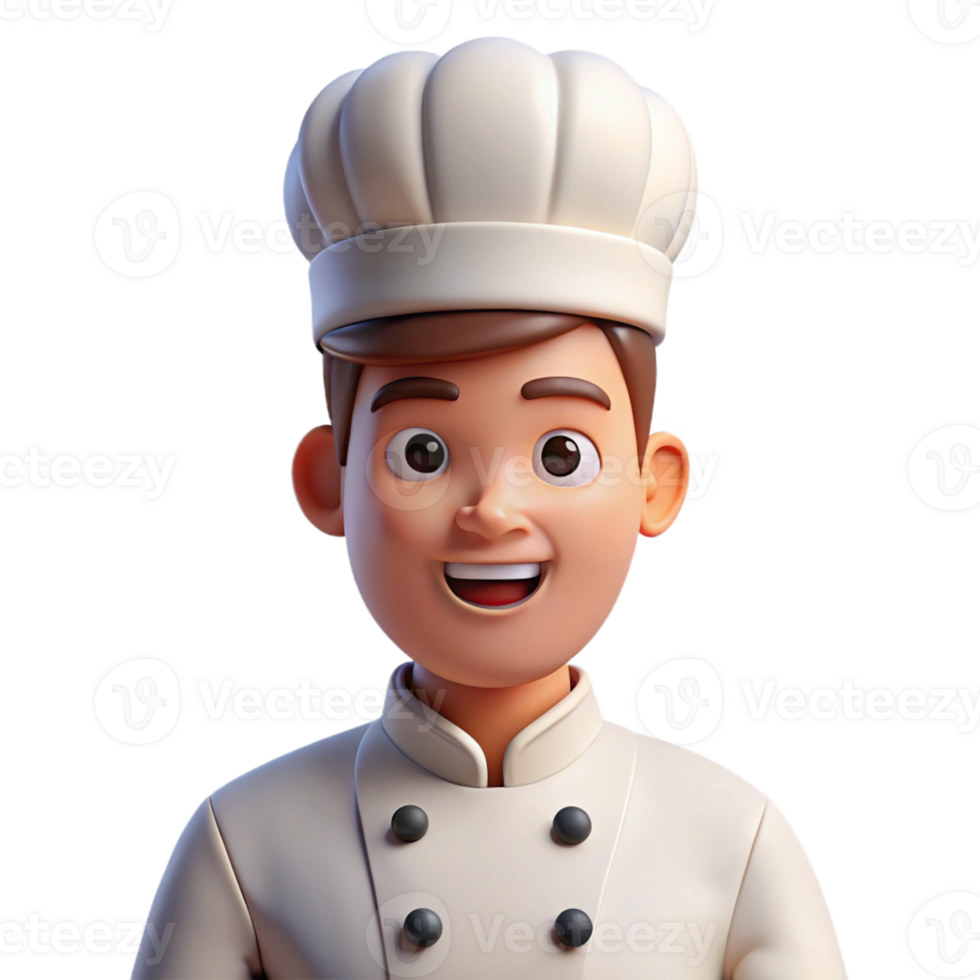 elegant artistic A chef with a white uniform and a focused expression, brightly lit kitchen, culinary photography style exclusive png