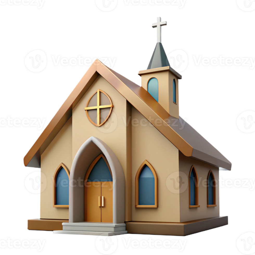 dramatic rustic Modernist church, minimalist design, stained glass windows, soft natural light, spiritual, premium png