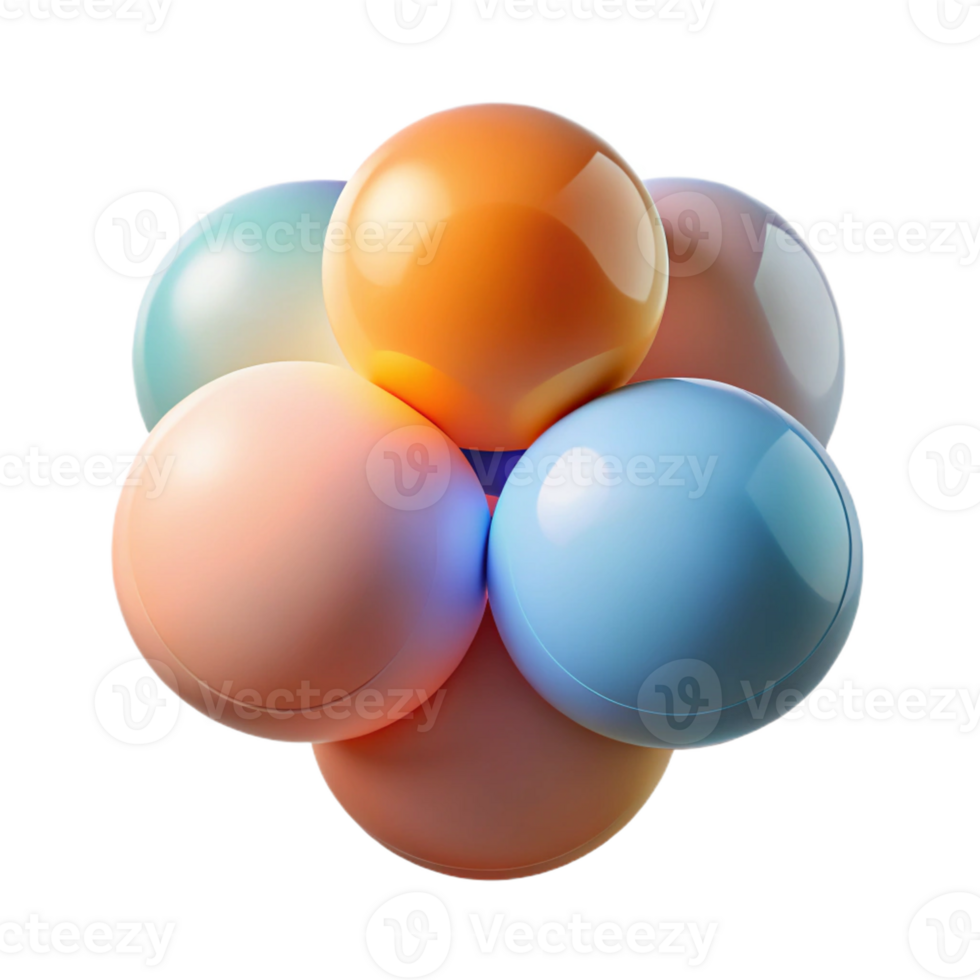 impressive classic A series of overlapping, transparent circles, each with a different color and texture, illuminated by a soft, diffused light, minimalist style high resolution png