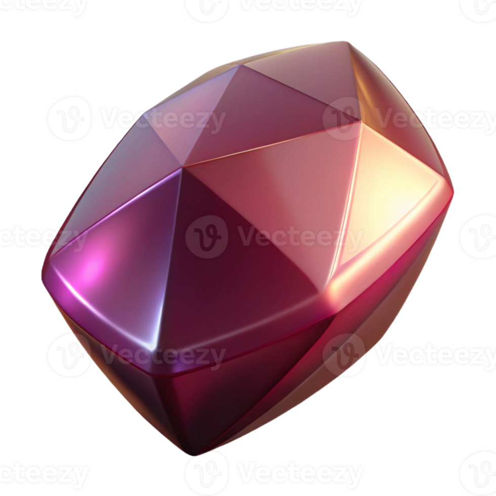 impressive artistic A single, polished gemstone, studio lighting, photorealistic style high quality png
