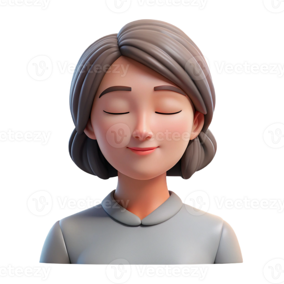 dramatic classic A portrait of a woman with eyes closed, serene expression, soft natural light, minimalist photography style 4K png