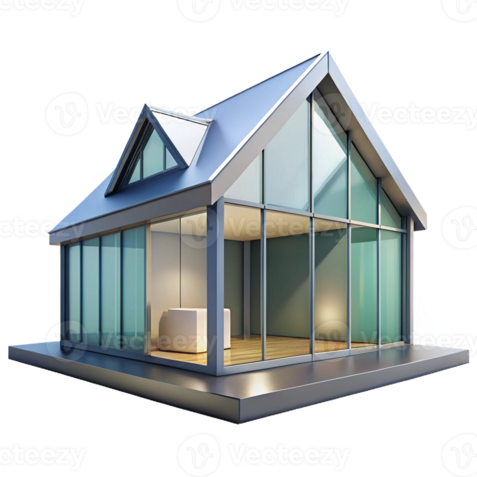 magnificent vintage A minimalist glass house, sharp lines, open floor plan, bright natural light, modern, sleek style detailed png