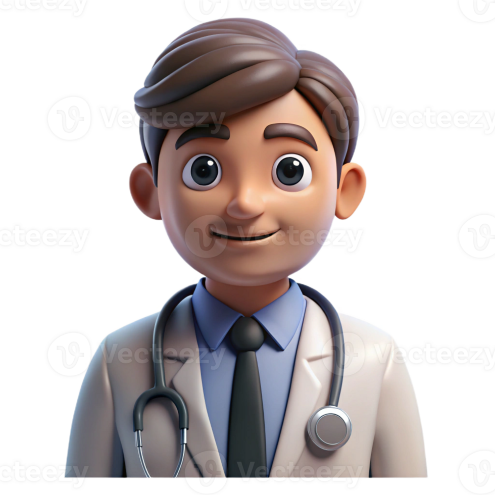 beautiful creative A doctor with a stethoscope and a compassionate expression, softly lit hospital room, medical photography style original png