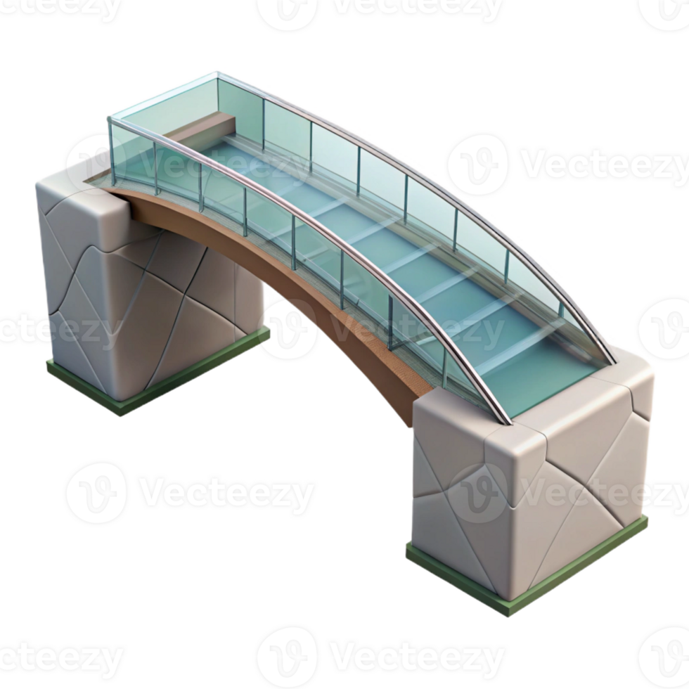 impressive traditional A modern glass and concrete bridge, spanning a canyon, dramatic landscape, architectural photography premium png