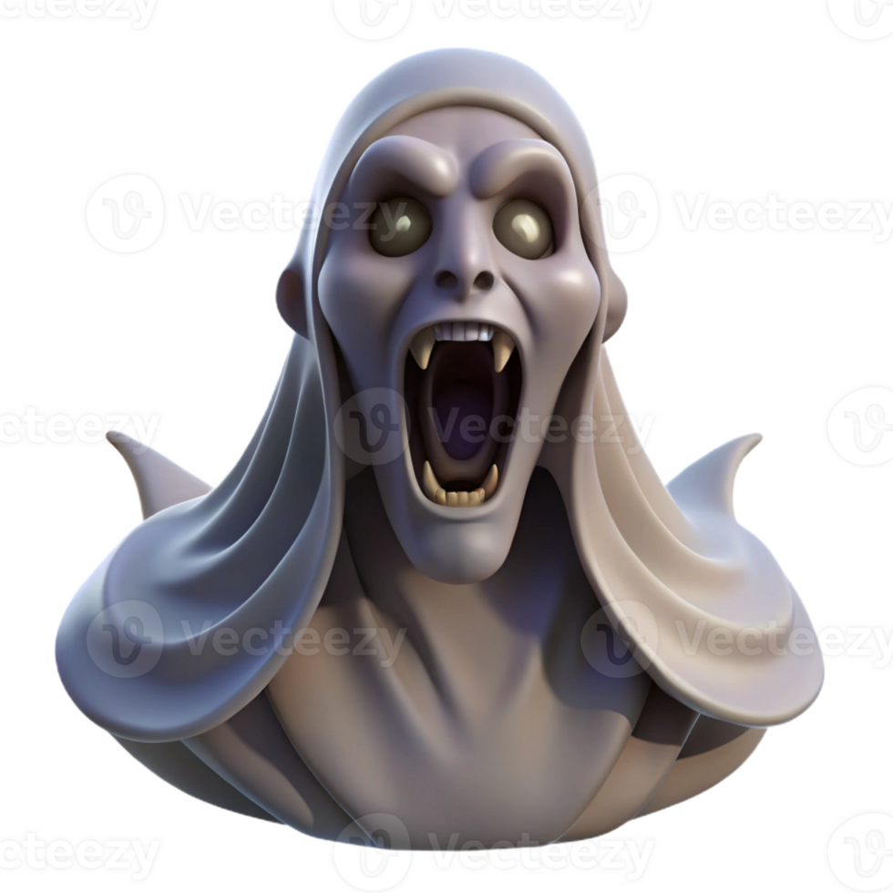 extraordinary contemporary A banshee wailing in the moonlight, ghostly and haunting, Gothic style exclusive png
