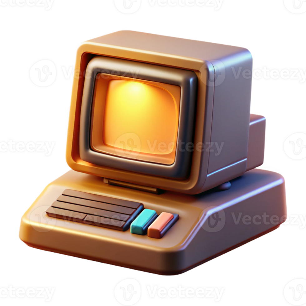 beautiful contemporary A vintage computer terminal displaying cryptic code, bathed in the warm glow of a CRT monitor, 8-bit pixel art style high resolution png