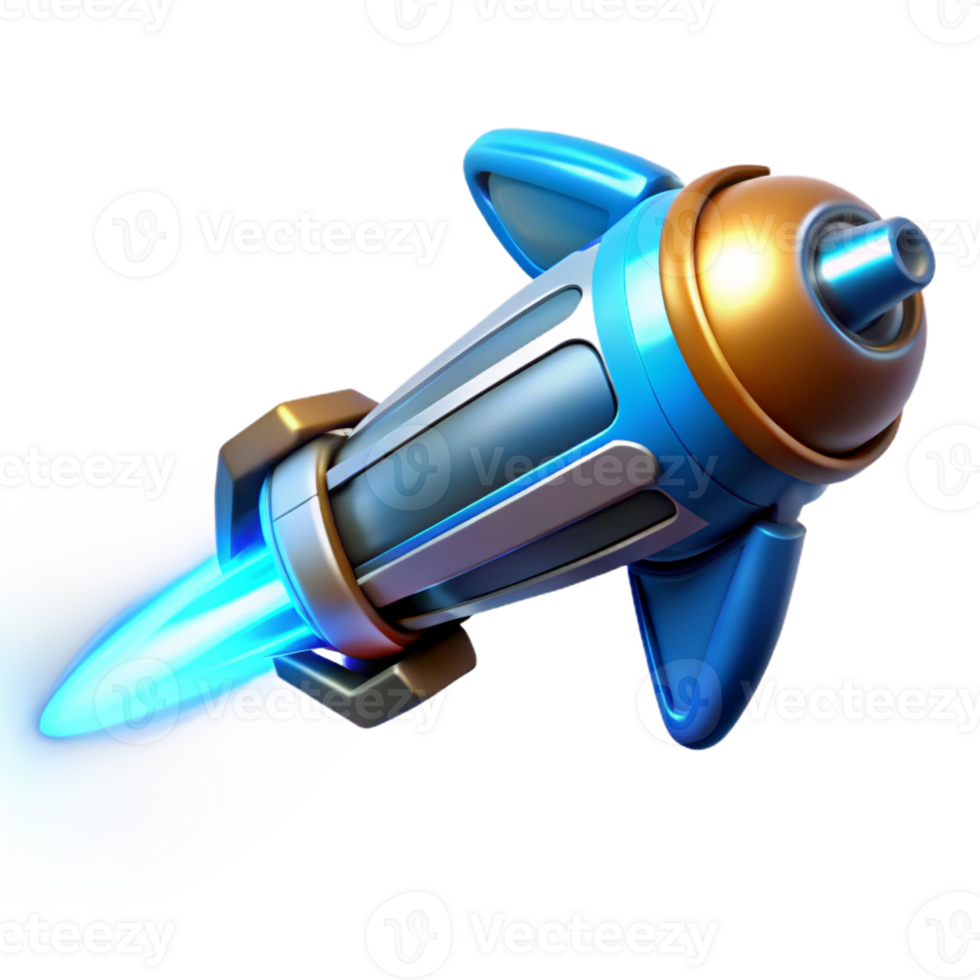 extraordinary artistic A futuristic weapon firing a beam of energy, bright blue light, comic book style genuine png
