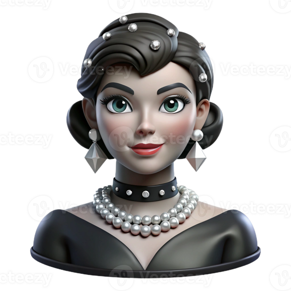 beautiful abstract A glamorous movie star with diamonds adorning their face, dramatic Hollywood lighting, black and white photography style premium png