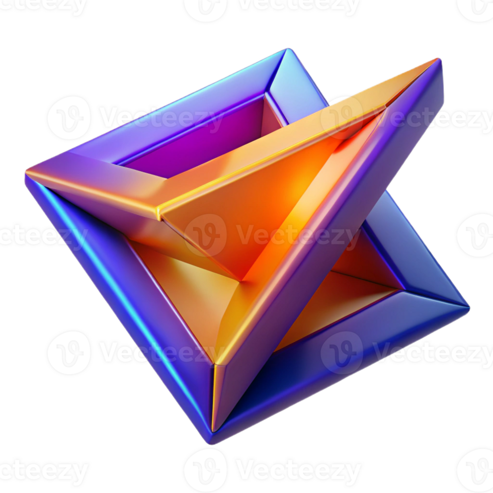beautiful vintage A dynamic composition of intersecting planes and surfaces, in bold, contrasting colors, illuminated by a bright, directional light, futuristic style high resolution png