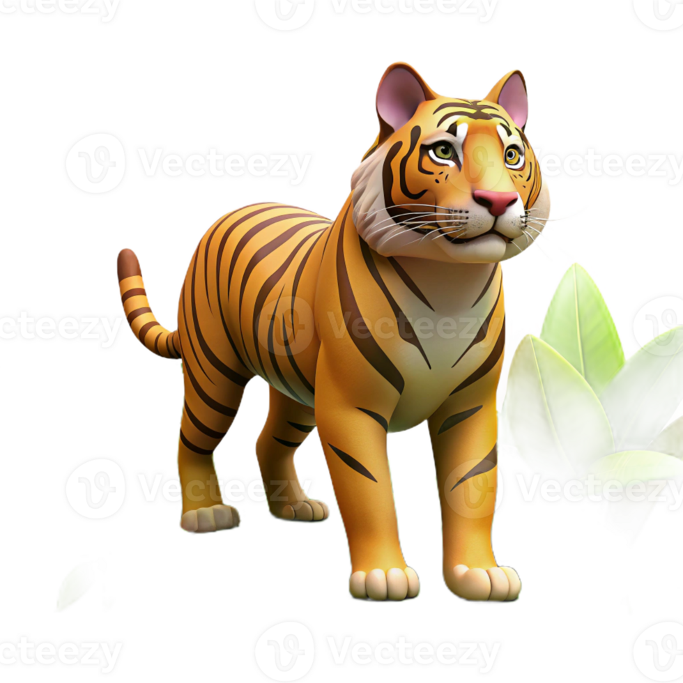 dramatic modern A majestic tiger prowling through the jungle, dappled lighting, realistic style, genuine png