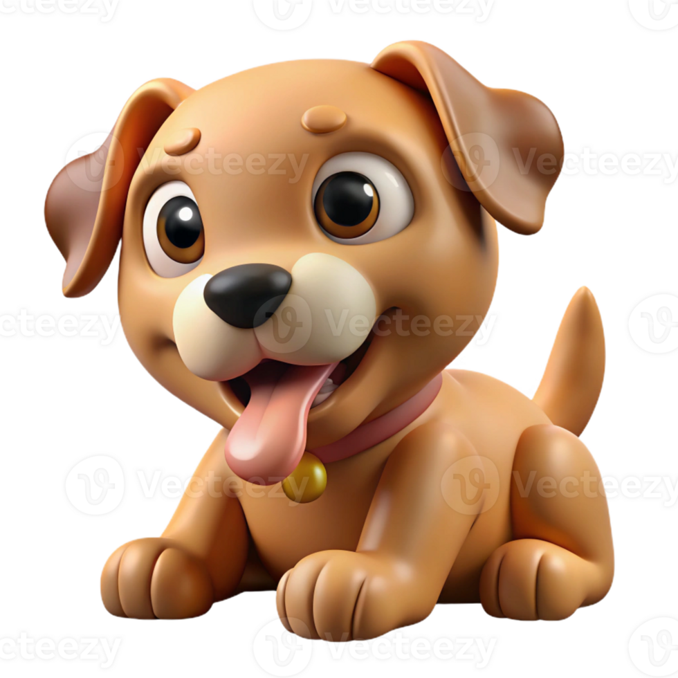 stunning traditional A playful puppy chewing on a bone, close-up, humorous style, high quality png