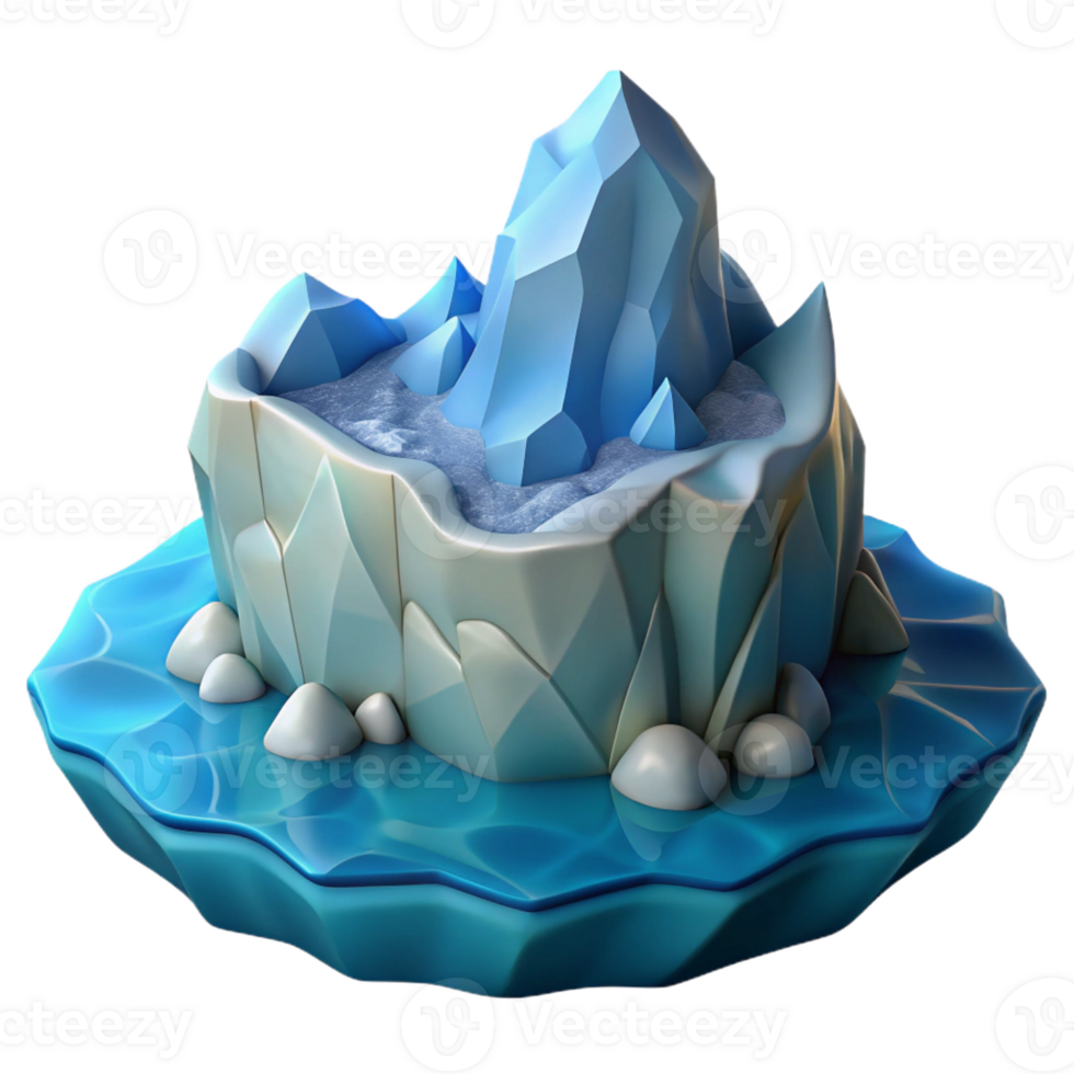 elegant classic A glacier calving into the ocean, dramatic lighting, documentary photography style 4K png
