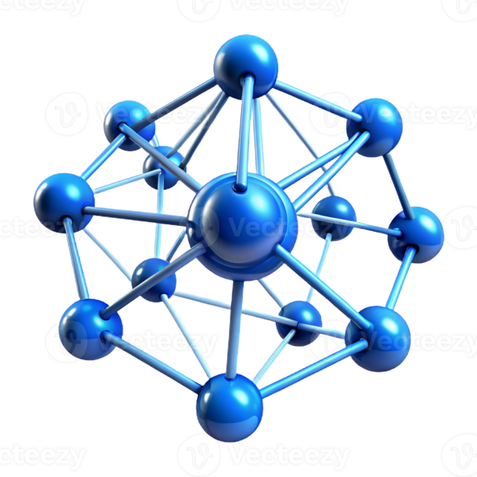 elegant creative A network of interconnected nodes and lines, pulsating with electric blue energy, cyberpunk style original png