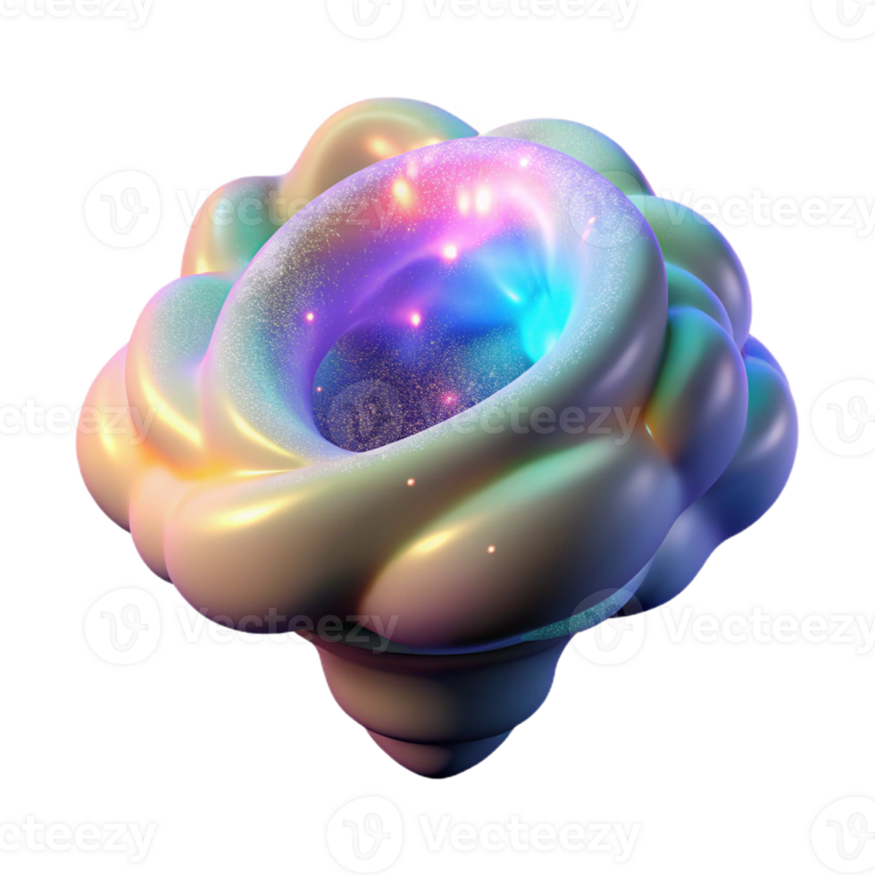 wonderful contemporary A cloud of iridescent dust particles, swirling in a vortex, lit by a hidden, multicolored light source exclusive png