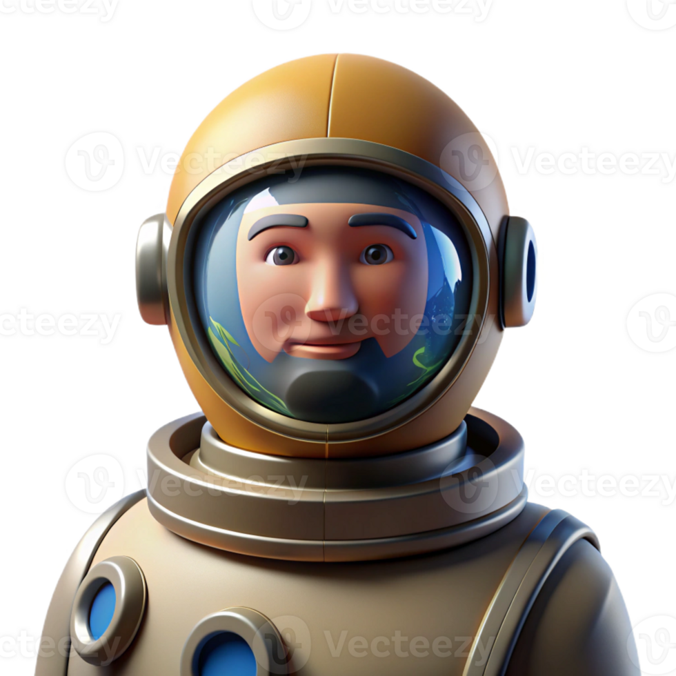 impressive vintage Portrait of an astronaut in a spacesuit, reflecting the Earth in their visor, lit by the sun, photorealistic style detailed png