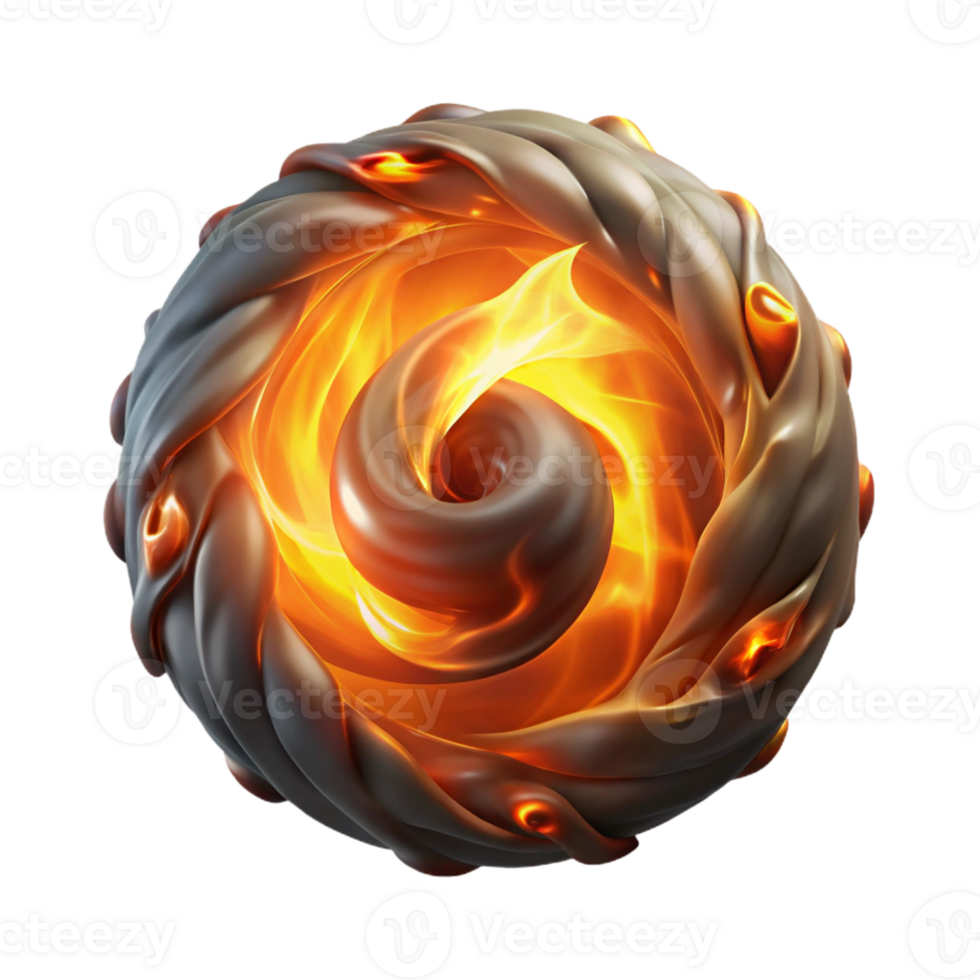impressive modern A swirling vortex of smoke and fire, illuminated by a dramatic, contrasting light, fantasy art style detailed png