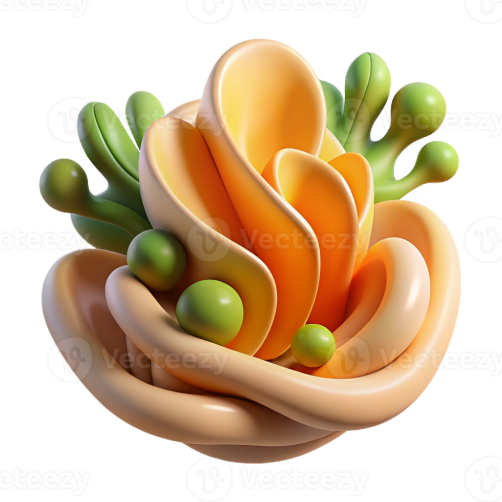 elegant classic An abstract representation of nature, using organic shapes and flowing lines, lit by a warm, natural light 4K png