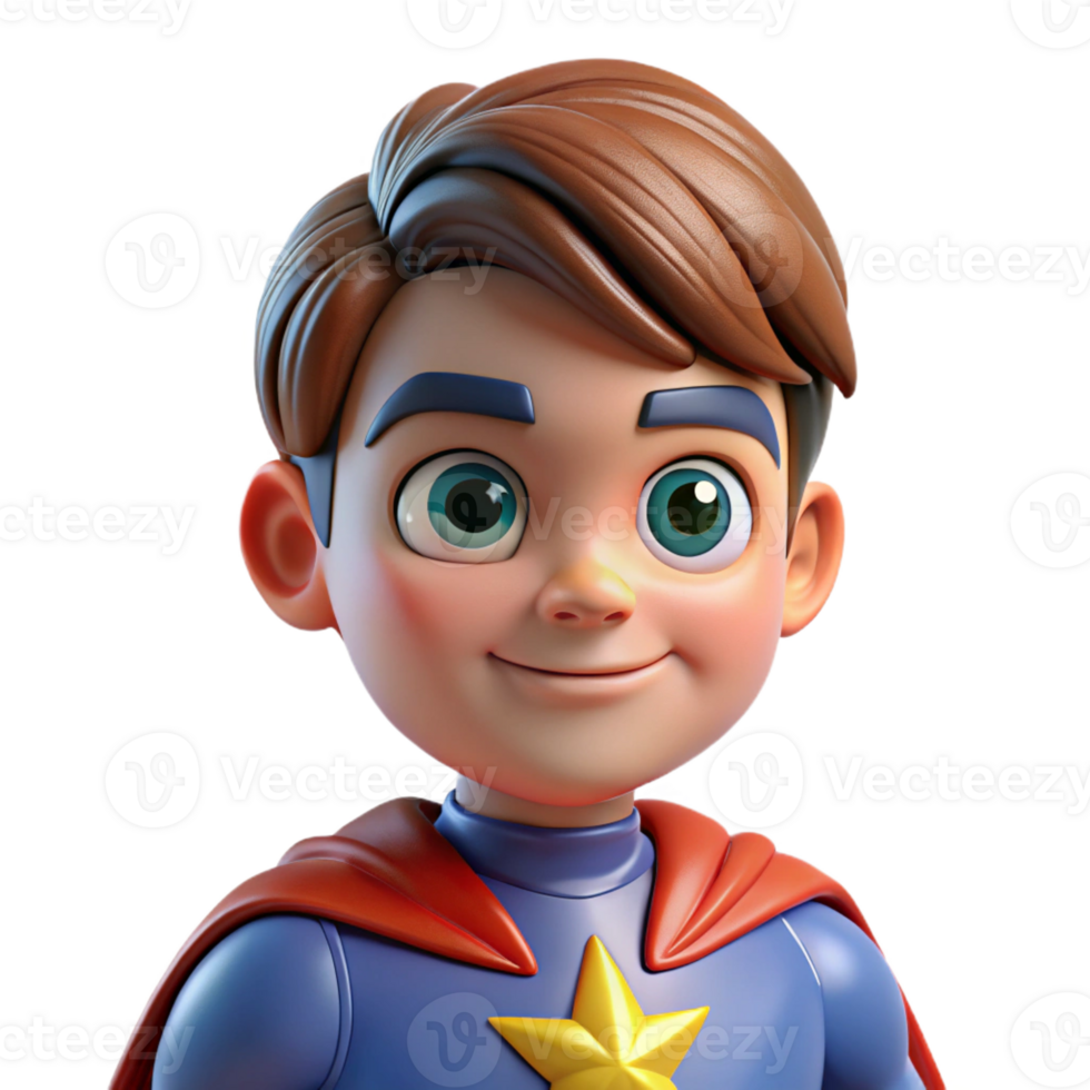 magnificent vintage Portrait of a young child dressed as a superhero, determined expression, bright comic book style lighting, pop art style genuine png